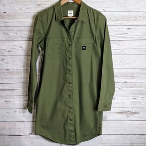VANS BUTTON FRONT SHIRT DRESS